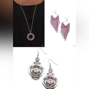 🎉HP🎊🆕Pink and Silver Paparazzi Jewelry Bundle